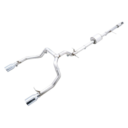 0FG™ 304 SS Cat-Back Exhaust System AWE Tuning 3015-32205 with Split Rear Exit