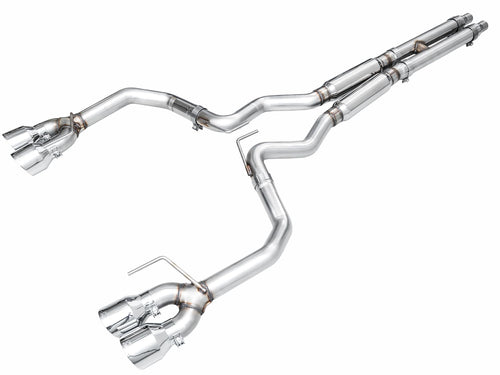 Quad Tip AWE GT Exhaust Suite for S650 Ford Mustang