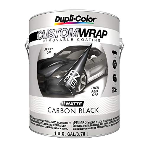 Dupli-Color Custom Wrap Matte Carbon Black ECWBG7940, Gallon
