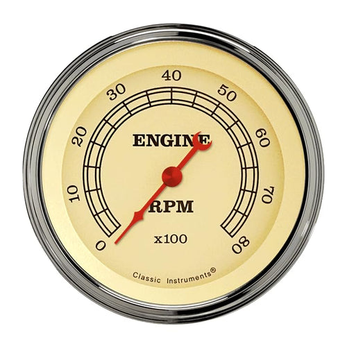 VT80SLF Classic Instruments Vintage 3 3/8" Tach 8000 RPM