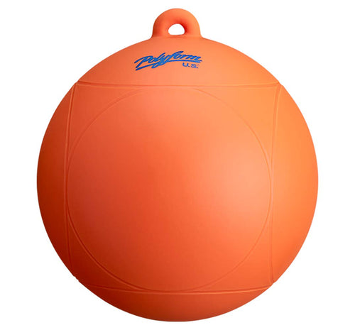 15 Pack Polyform WS-1 Orange WS Series Water Ski Buoy - 8" x 8.5", Orange, 15-Pack