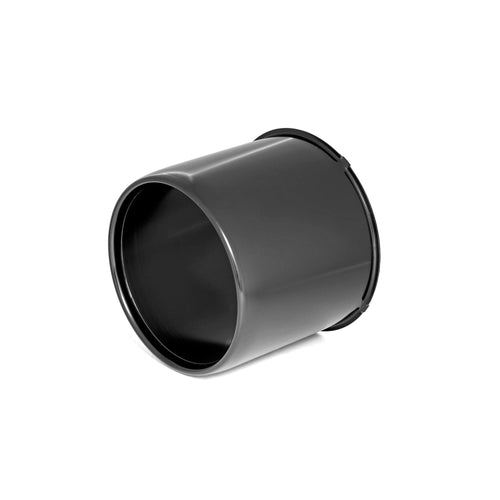 Black Rough Country Center Cap for Steel Wheels - 4.25" Bore Size, Open Push-Through Design, Wide Compatibility