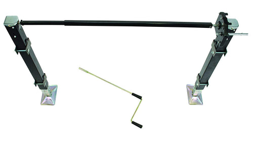 Lippert Universal-Mount Replacement Manual 5th Wheel Landing Gear Kit - 6,000-Pound Capacity, 21" Stroke, Includes Legs, Foot Pads, Pins, Gears, Mounting Brackets, Crank Handle - 333966