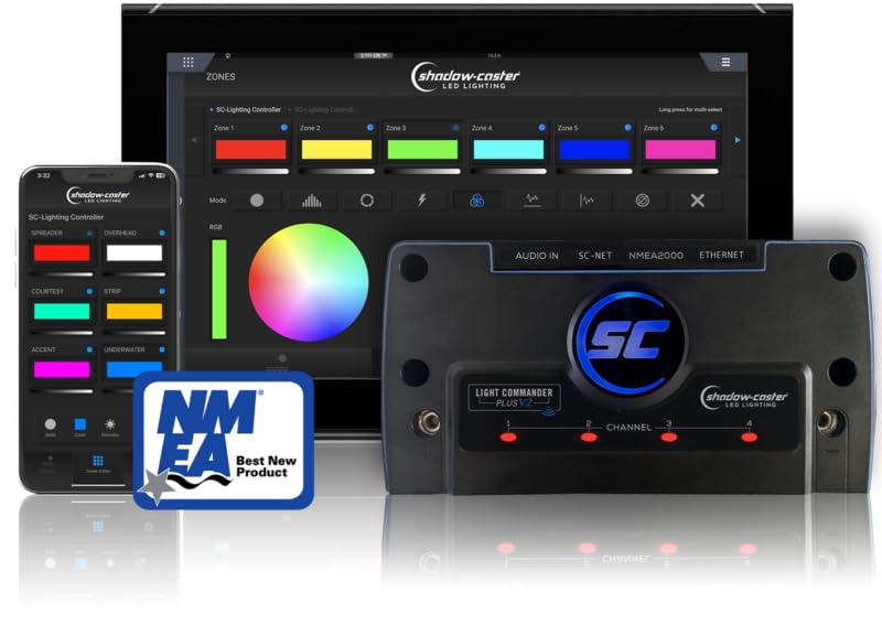 Shadowcaster Marine Lighting Shadow Caster Light Commander SCM-LC-N2K-Plus-V2 Bluetooth/wi-fi Nmea2000 Control