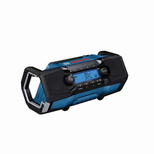 18V Cordless BOSCH Jobsite Radio with Bluetooth 5.0 - Portable, Durable, Enhanced Bass, USB Charging, AUX Input (Battery Not Included)