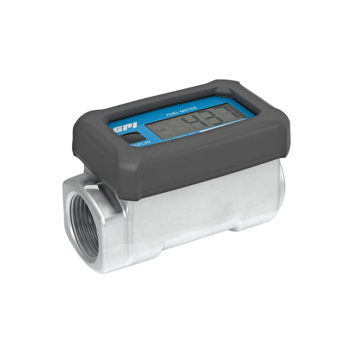 01A Series GPI Turbine Flow Meter for Fuel, Aluminum Body with Battery Powered Digital Display, 3-30 GPM (113255-1)