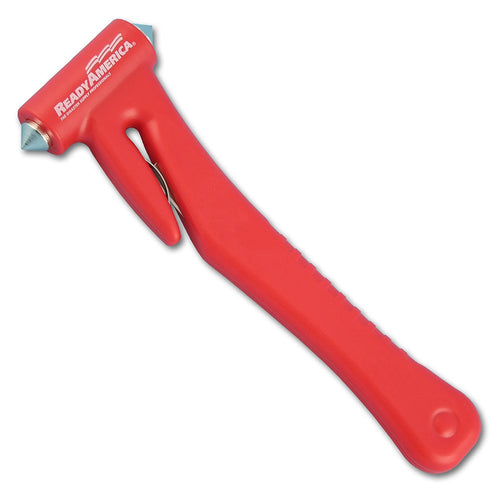 Ready America Auto Emergency Hammer 75403 & Seat Belt Cutter, Red, 1 Count (Pack of 1)