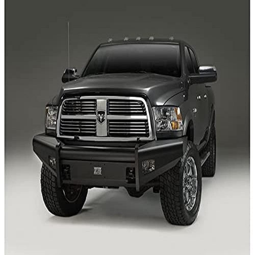 Fab Fours Front Elite Ranch Bumper withNo Guard Full Width Powder Coat 10-18 Ram 2500 or 3500(19 Classic)