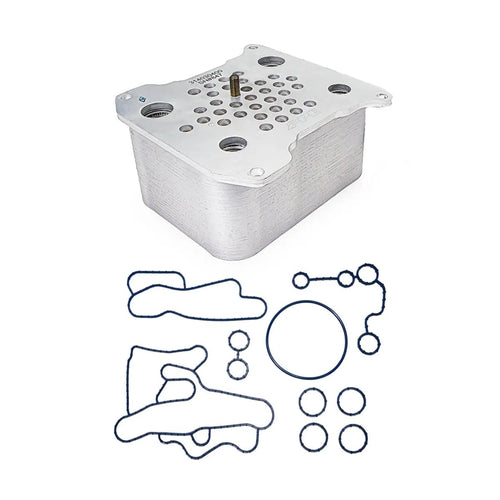 Heavy Duty PPE Oil Cooler w/Gasket Kit 314030410 Compatible with Ford 6.4L 2007.5-2010