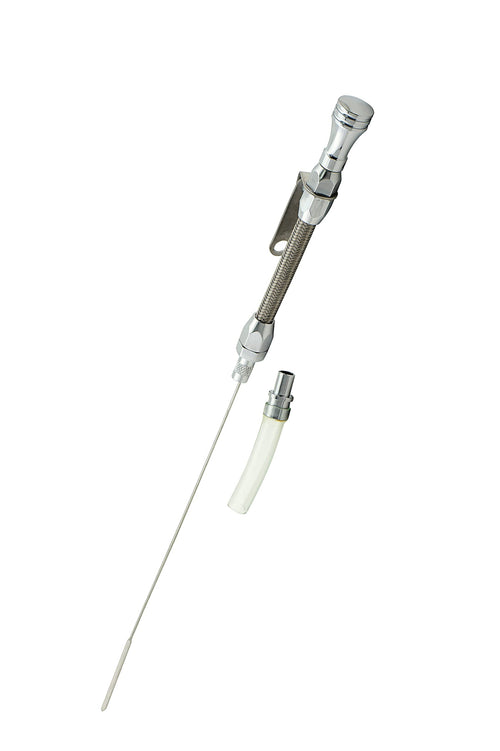 Engine Oil Dipstick & Tube Mr. Gasket 9706G - Braided Stainless Steel
