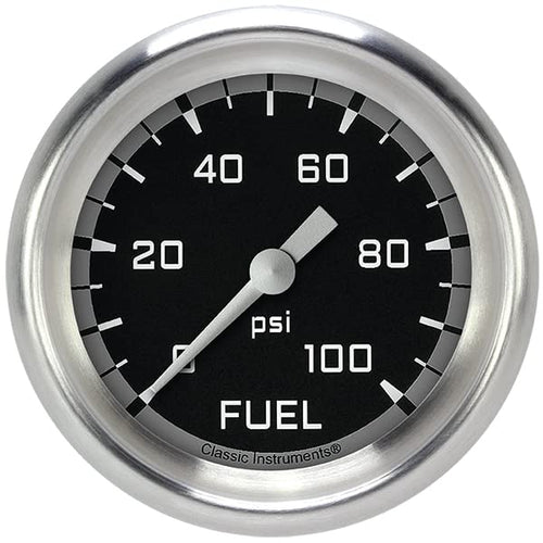 AX346GAPF Classic Instruments AutoCross Gray 2-5/8" Fuel Pressure Gauge, 100 psi