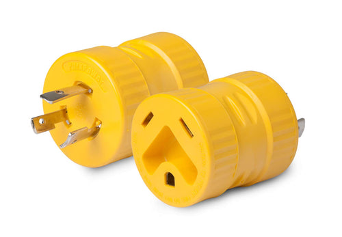 Generator Adapter ParkPower by Marinco 127A, 30A/125V Connector and 20A/125V Locking Male Plug