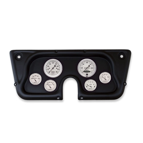 AUTO METER Direct Fit Dash Kit 2142-08, Chevy TRK C/K/K5/Subrbn 67-72, Tach/Mph/Fuel/Oilp/Wtmp/Volt, Old-TYME White