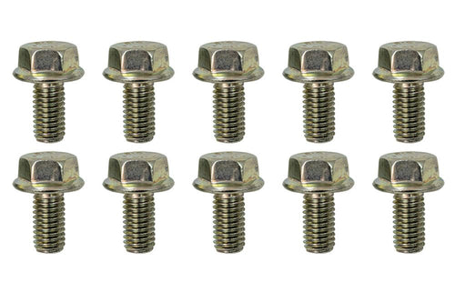 Flange Head Hex Bolt Moroso, M8-1.25 x 16MM Length, Pack of 10, Zinc