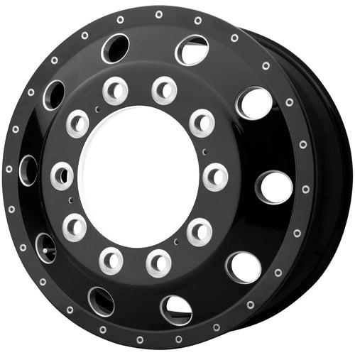 ATX G-BLK AO405 TREX Mill Wheel with Aluminum (24.5 x 8.25 inches /10 x 285 mm, 144 mm Offset)