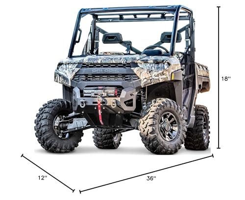 Front WARN UTV Bumper for Polaris Ranger XP: 900 (2014-19), 1000 (2018-19)