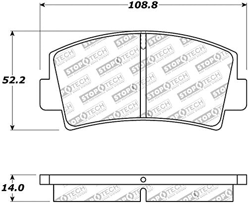 Sport Brake Pads StopTech 309.00760 with Shims