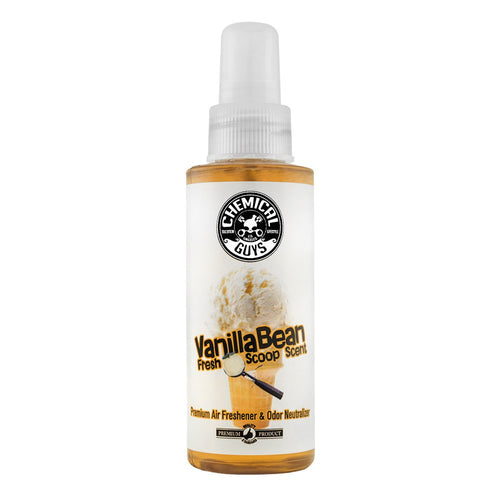 Chemical Guys Vanilla Bean AIR23104 Fresh Scoop Scent Premium Air Freshener & Odor Eliminator, (Great for Cars, Trucks, SUVs, RVs, Home, Office, Dorm Room & More) 4 fl oz
