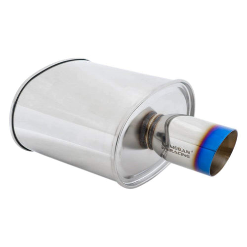 Megan Racing Blue MR-MU-MVO Universal Muffler Rolled Tip