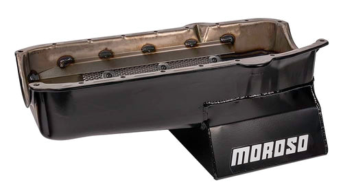 8.25" Moroso Oil Pan for Chevy Small-Block Engines with Passenger-Side Dipstick