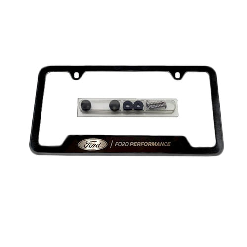 Black Stainless Steel FORD PERFORMANCE License Plate Frame