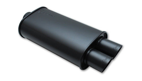 Vibrant 1149 Vibrant Performance Streetpower Black Flat Oval Muffler 3 inch