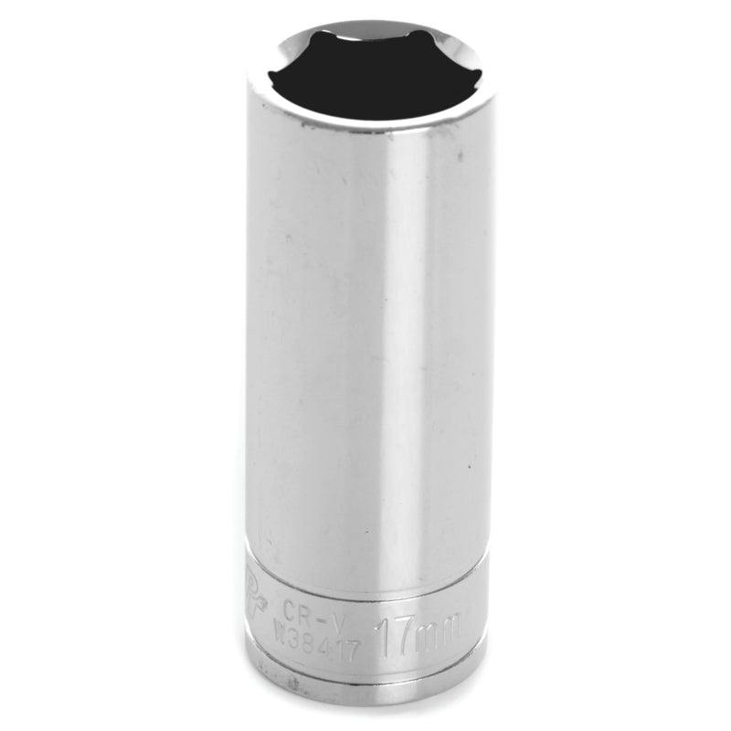 W38417 Performance Tool 3/8-Inch Drive 6-Point Socket, 17mm