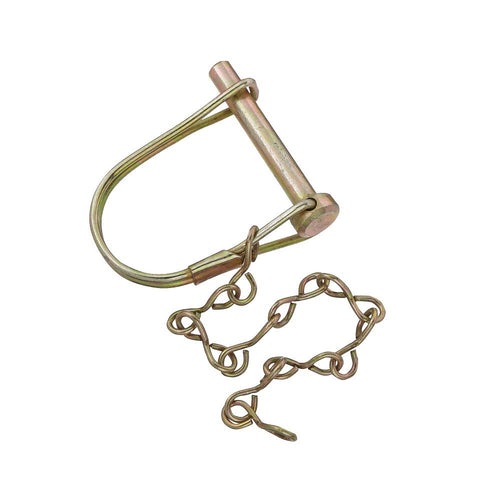 Coupler Lock Pin RV Designer H420 with Chain, 1/4 inch x 1-3/8 inch, Outside RV Towing Hardware