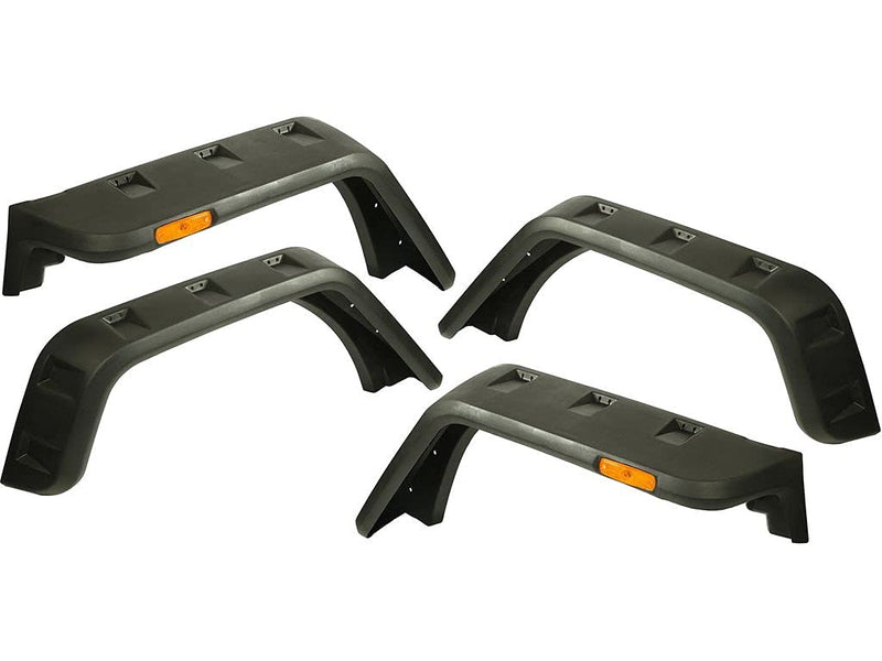 Hurricane Fender Flare Kit, Rugged Ridge, EU, Smooth | 11640.26 | Fits 2007-2018 Jeep Wrangler JK