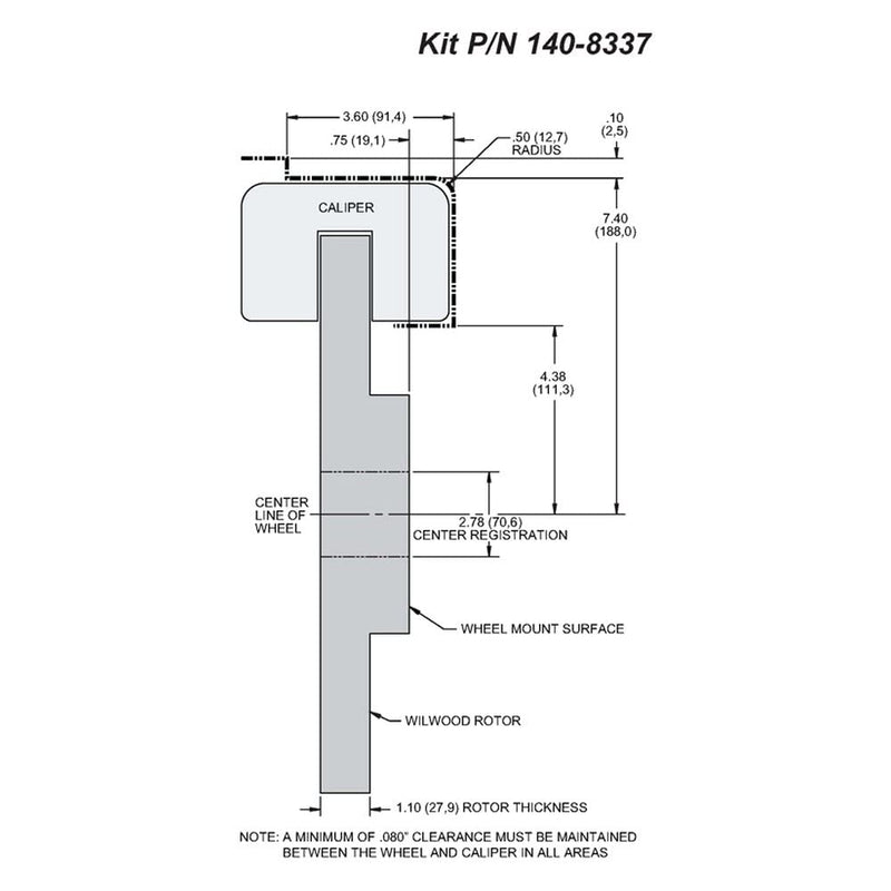 Front Hat Kit FNSL6R,12.88", Drill, Red