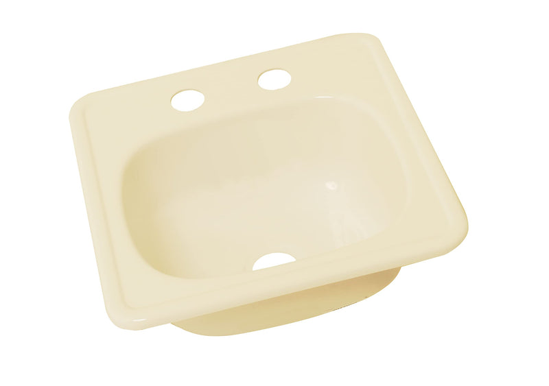 Lippert Better Bath 15" x 15" Square Parchment Galley/Kitchen Sink