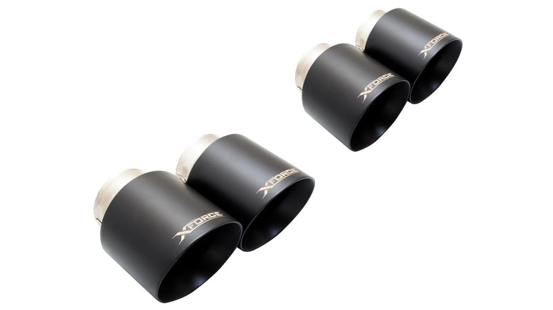 MW M3 G80 / G80 Competition XFORCE - Black tip Option (Will fit catback System only)