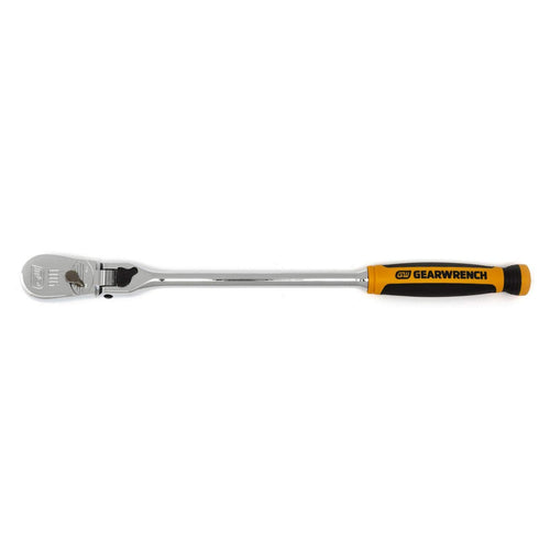 3/8" GEARWRENCH Drive 90 Tooth Dual Material Locking Flex Head Teardrop Ratchet 13" - 81267T