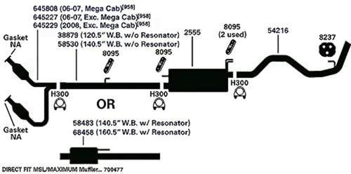 Pipe AP Exhaust 68458