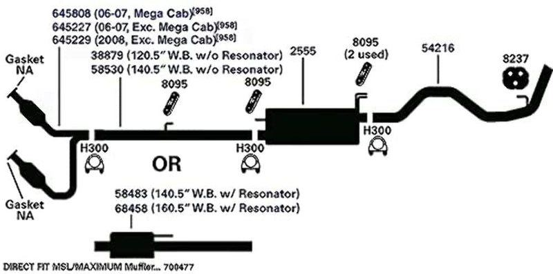 Pipe AP Exhaust 68458