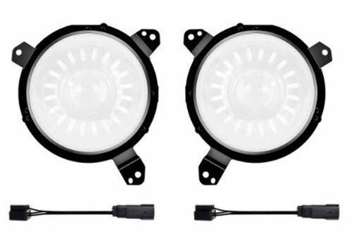 XKGLOW Universal 4" Fog Light Mounting Brackets for Jeep Wrangler JL and Gladiator JT Models XK-MNT