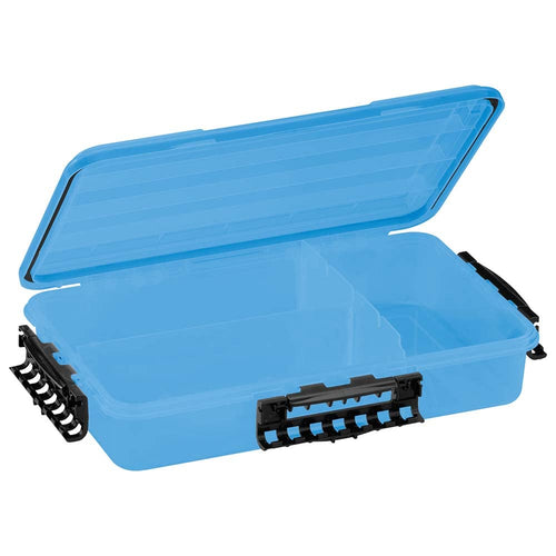 3700 Plano Waterproof Deep Bulk Stowaway Tackle Box, 14" X 8.88" X 3", Durable Cam-Action Latches, O-Ring Seal, Adjustable Dividers for Versatile Fishing Storage