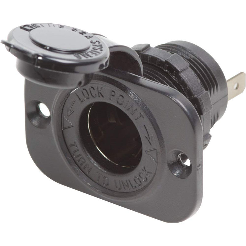 Dash Socket Blue Sea Systems 1011, 12V, Black