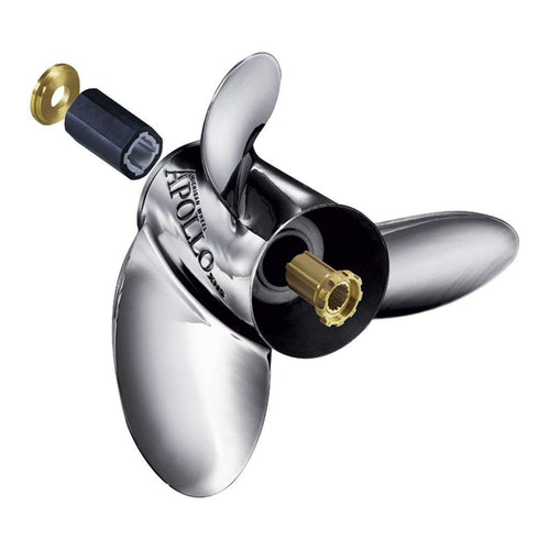 Apollo 993203 Michigan Wheel A-Series 4-Blade Stainless Steel Propeller - RH, 14-5/8" Diameter x 16" Pitch