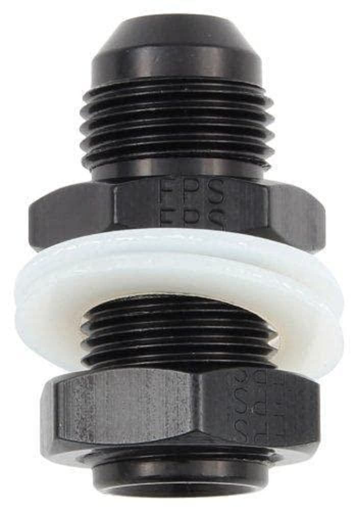 Size (-10) Black Fragola 483110-BL Fuel Cell Bulkhead Fitting
