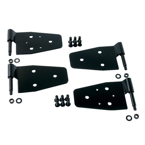 Rugged Ridge Hinge Kit Door for Jeep Wrangler YJ/TJ/LJ | Steel, Black | 11202.01 | Fits 1987-1995 Jeep Wrangler YJ; 1997-2006 Jeep Wrangler TJ; 2004-2006 Jeep Wrangler LJ