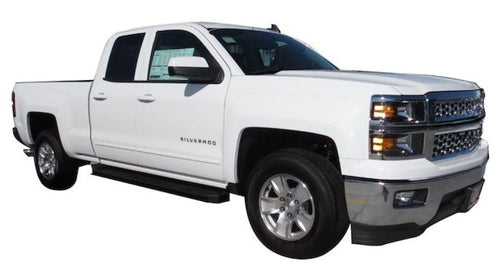 TrailFX Running Board RBW02B Fits Chevrolet Silverado 1500 Extended Cab 2007-2018 Steel 6.5 Inch Black Powder Coated Steel, 300 lb Capacity, Rocker Panel Mount Set of 2 Running Boards