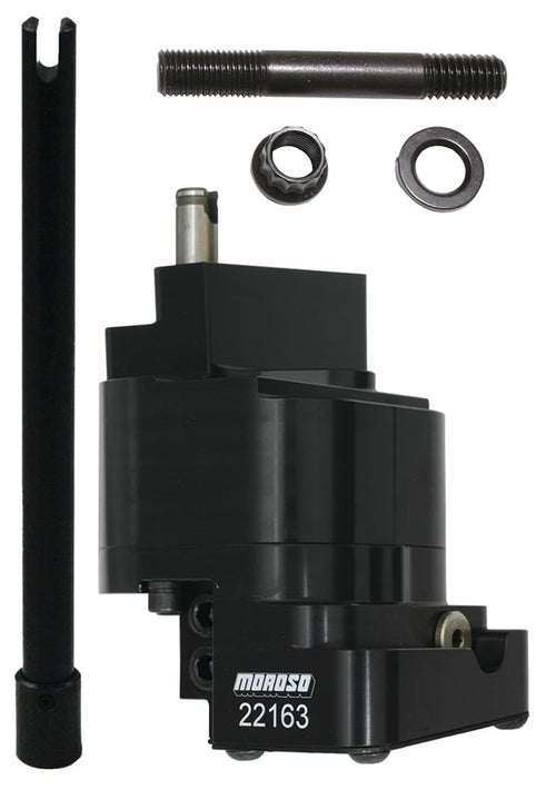 High Volume Moroso 22189 Billet Oil Pump, Fits Big Block Chevy w/ .400 Raised Cam Height, Inc. Hardware and Shaft
