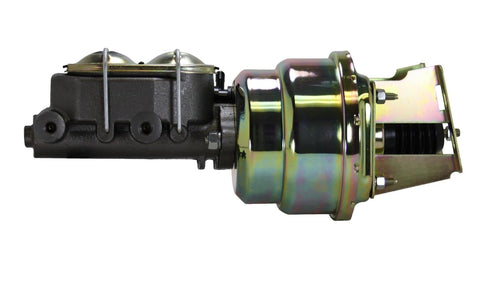 7 Inch LEED BRAKES Dual Power Booster, 1-1/8 Inch Bore Master (Zinc)