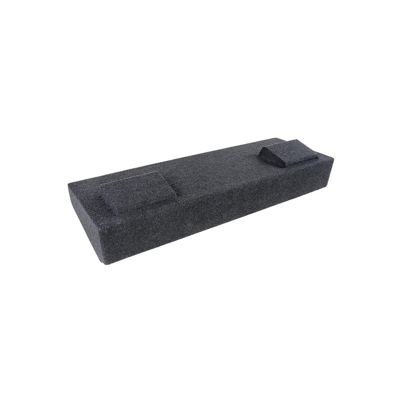 Atrend Bbox Dual 12" Sealed Carpeted Subwoofer Enclosure A184-12CP - Fits 2007 - 2020 Chevrolet/GMC Silverado/Sierra Crew Cab, Charcoal