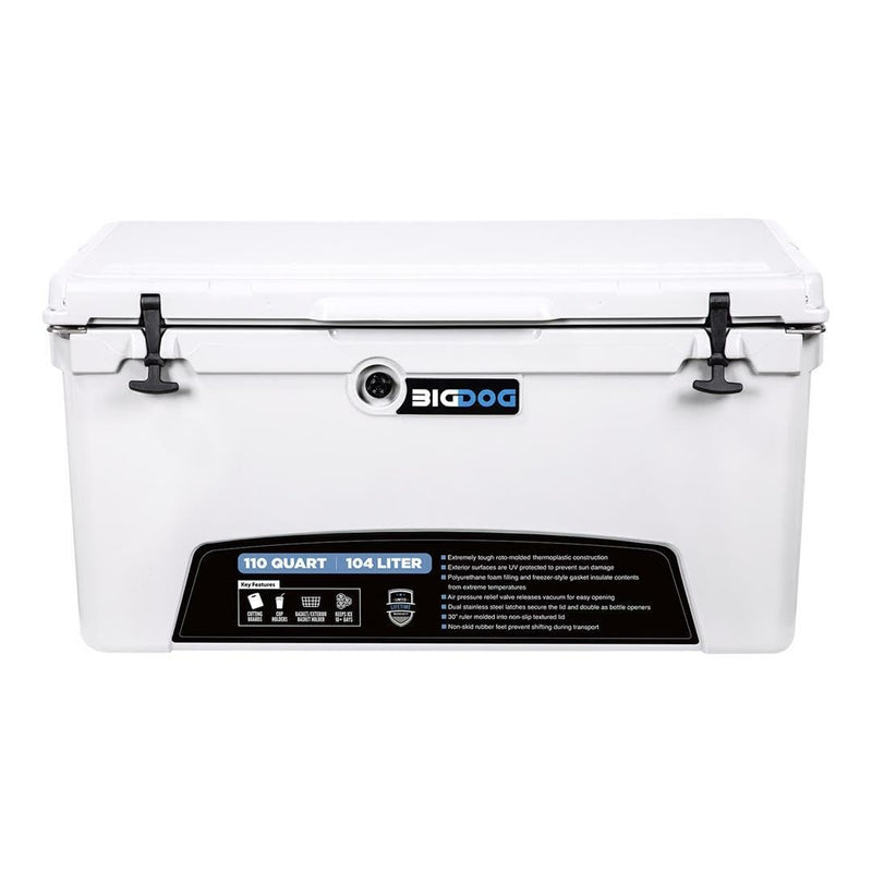 Husky BDC110 Towing 110 Quart White Plastic Ice Chest