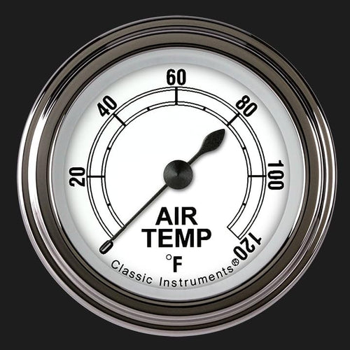 Classic Instruments Classic White CW199SLF 2-1/8" Outside Air Temperature Gauge