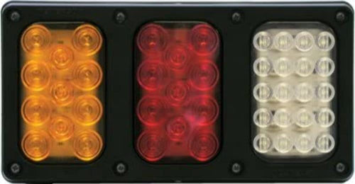Bracket Peterson 850-093V, Surface Mount, Rectangular, 3-Light, Vertical, 11.82"X6.42"