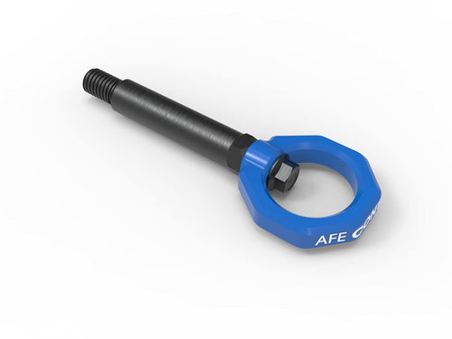 aFe CONTROL 450-502002-L aFe Power Rear Tow Hook, Blue, for BMW F-Chassis 2/3/4/M