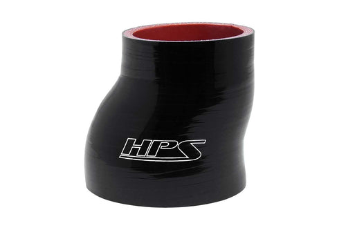 HPS Performance HPS High Temp 4-ply Reinforced Silicone Offset Reducer Coupler Hose HTSOR-175-200-BLK, 60 psi Maximum Pressure, 1-3/4" - 2" ID, 3" Length, Black